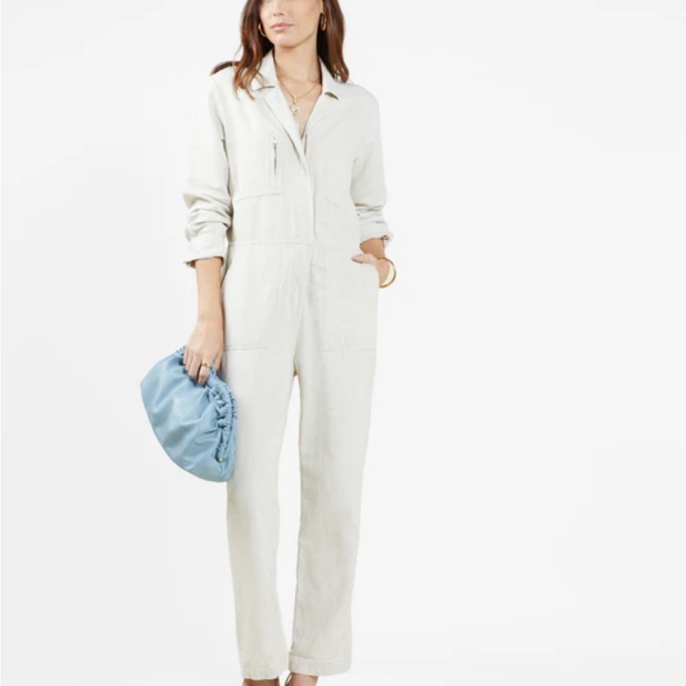 NWT Outerknown Natural Station Jumpsuit M